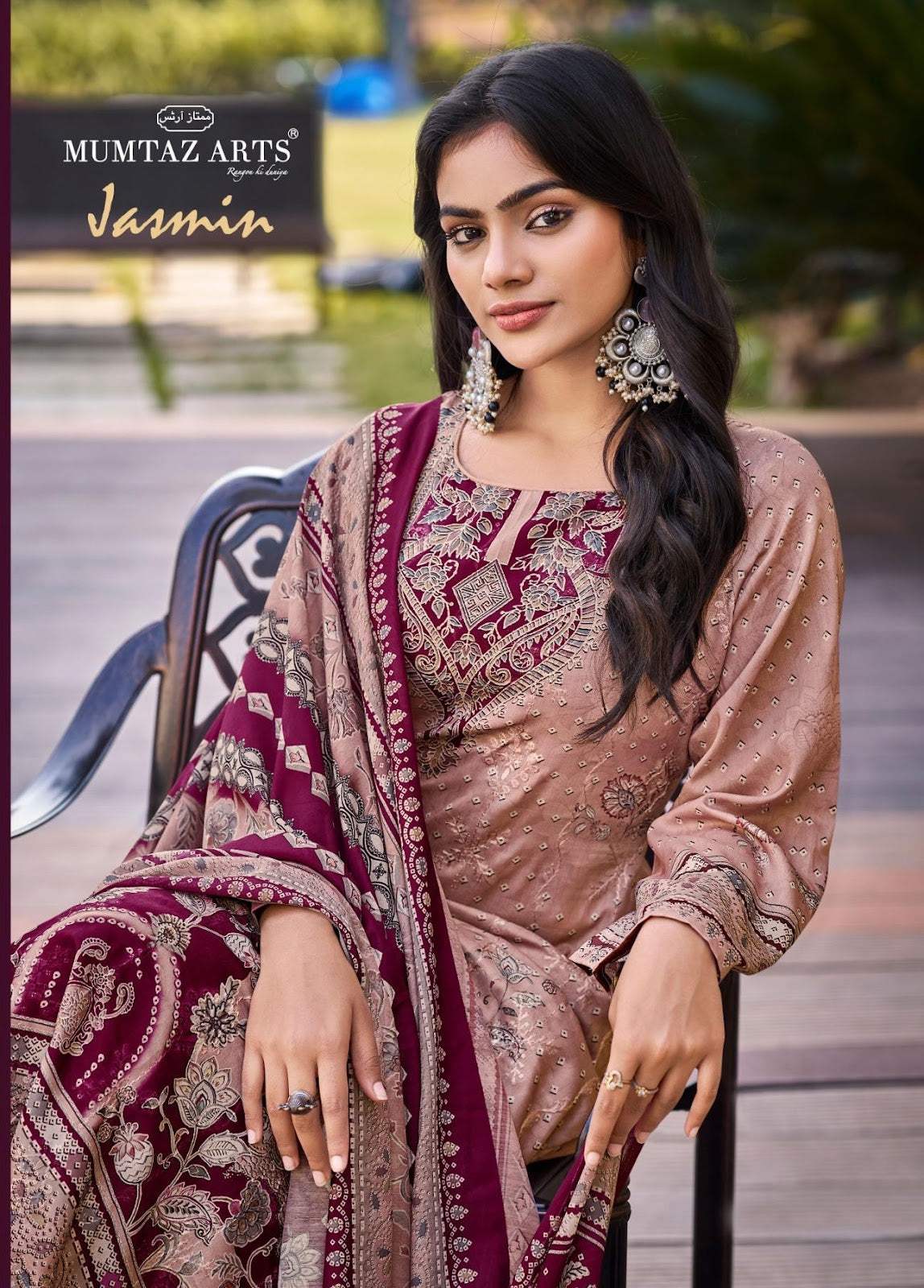 Jasmin Mumtaz Arts Jam Satin Karachi Salwar Suits Wholesaler India