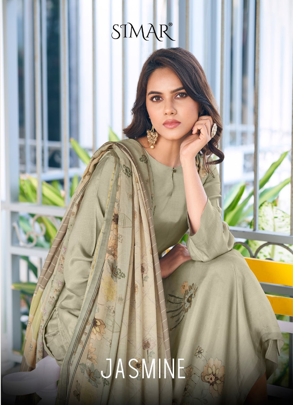 Jasmin Simar Viscose Muslin Pant Style Suits Manufacturer India