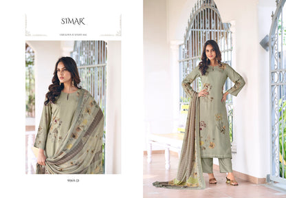 Jasmin Simar Viscose Muslin Pant Style Suits Manufacturer India