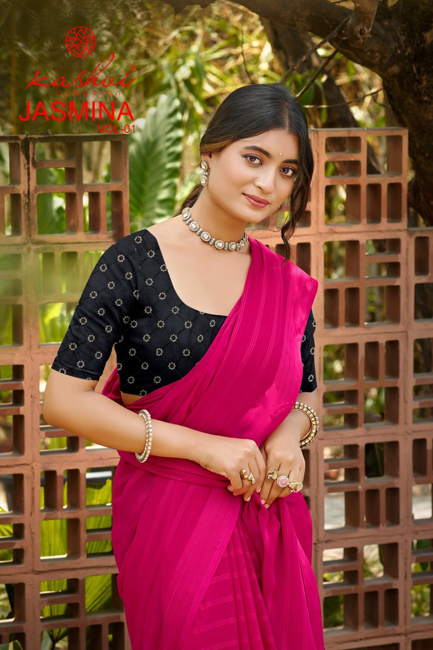 Jasmina Vol 1 Kashvi Creation Sarees Exporter Gujarat