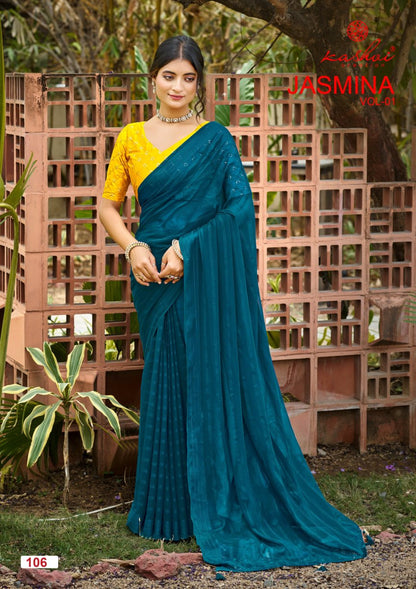Jasmina Vol 1 Kashvi Creation Sarees Exporter Gujarat