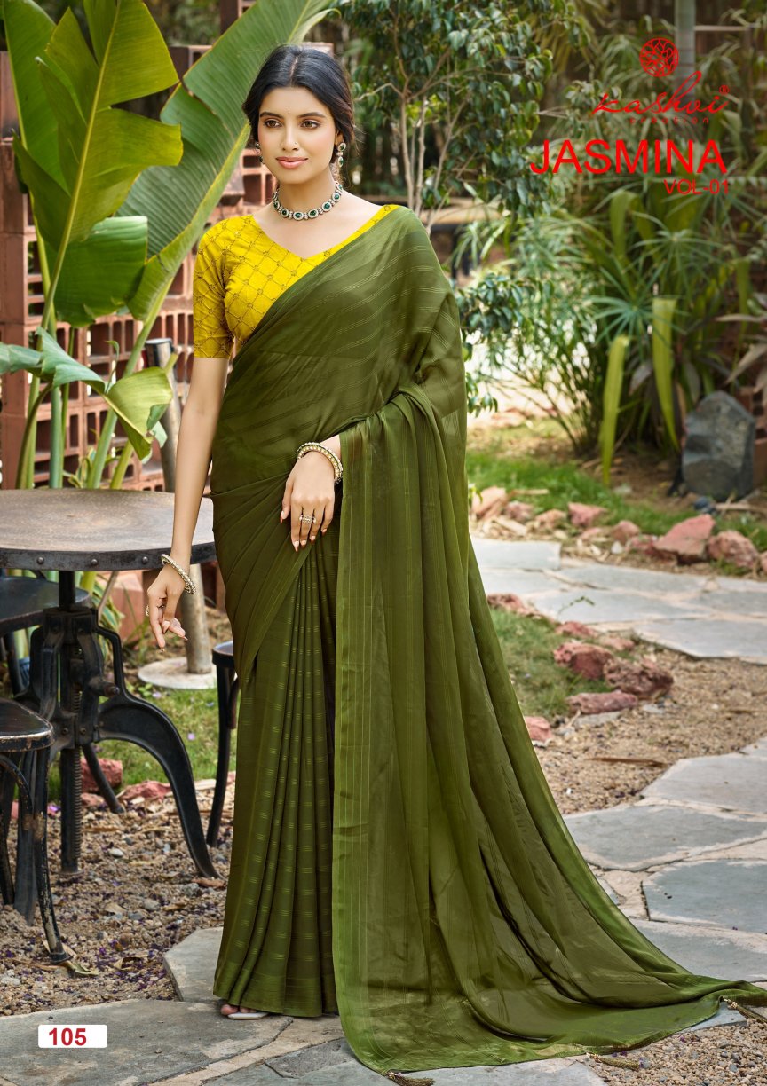 Jasmina Vol 1 Kashvi Creation Sarees Exporter Gujarat