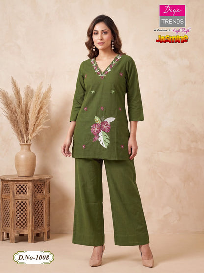 Jasmine Diya Trends Cotton Co Ord Set Manufacturer Gujarat
