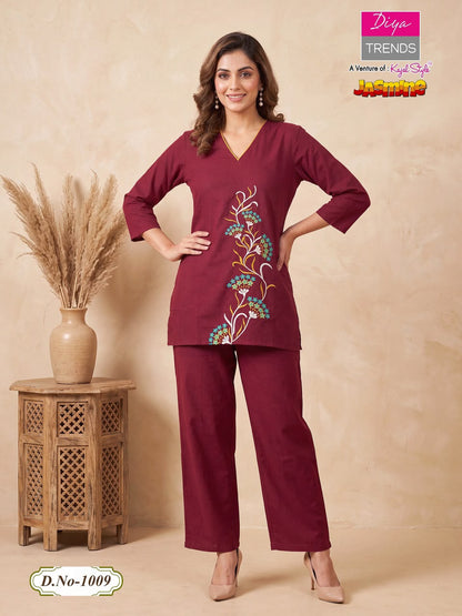 Jasmine Diya Trends Cotton Co Ord Set Manufacturer Gujarat