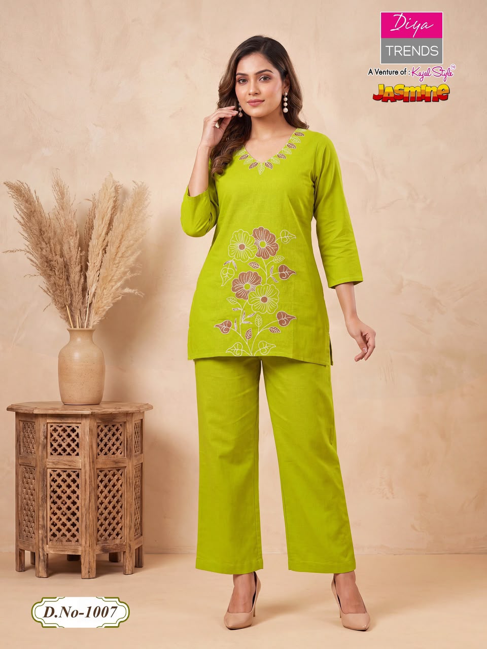 Jasmine Diya Trends Cotton Co Ord Set Manufacturer Gujarat