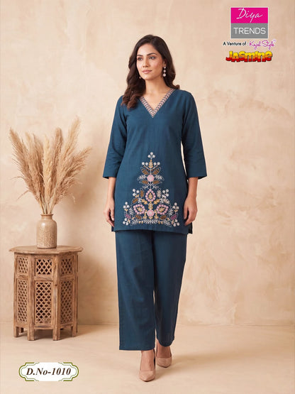 Jasmine Diya Trends Cotton Co Ord Set Manufacturer Gujarat