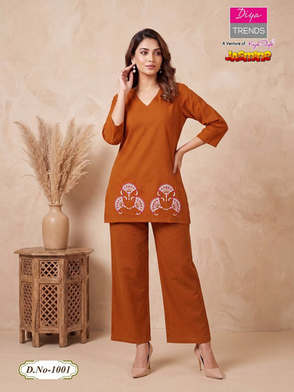 Jasmine Diya Trends Cotton Co Ord Set Manufacturer Gujarat