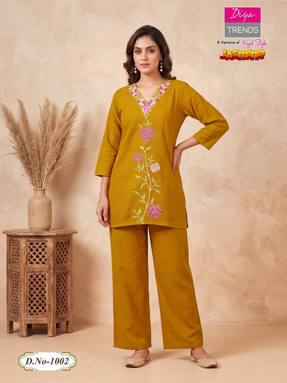 Jasmine Diya Trends Cotton Co Ord Set Manufacturer Gujarat