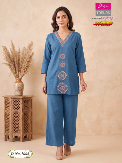 Jasmine Diya Trends Cotton Co Ord Set Manufacturer Gujarat