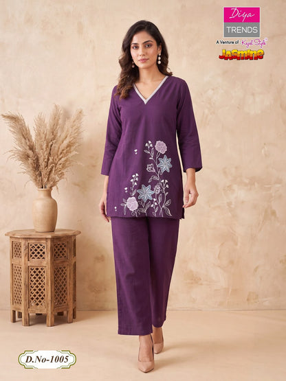 Jasmine Diya Trends Cotton Co Ord Set Manufacturer Gujarat