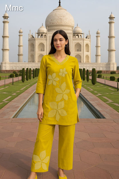 Jasmine Flower Mmc Vatican Co Ord Set Wholesale Rate