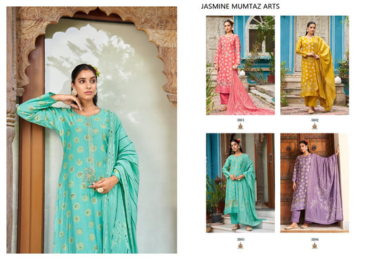 Jasmine Mumtaz Arts Viscose Muslin Pant Style Suits Supplier