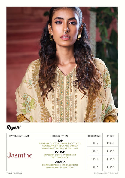 Jasmine Reyna Cotton Pant Style Suits Exporter Gujarat