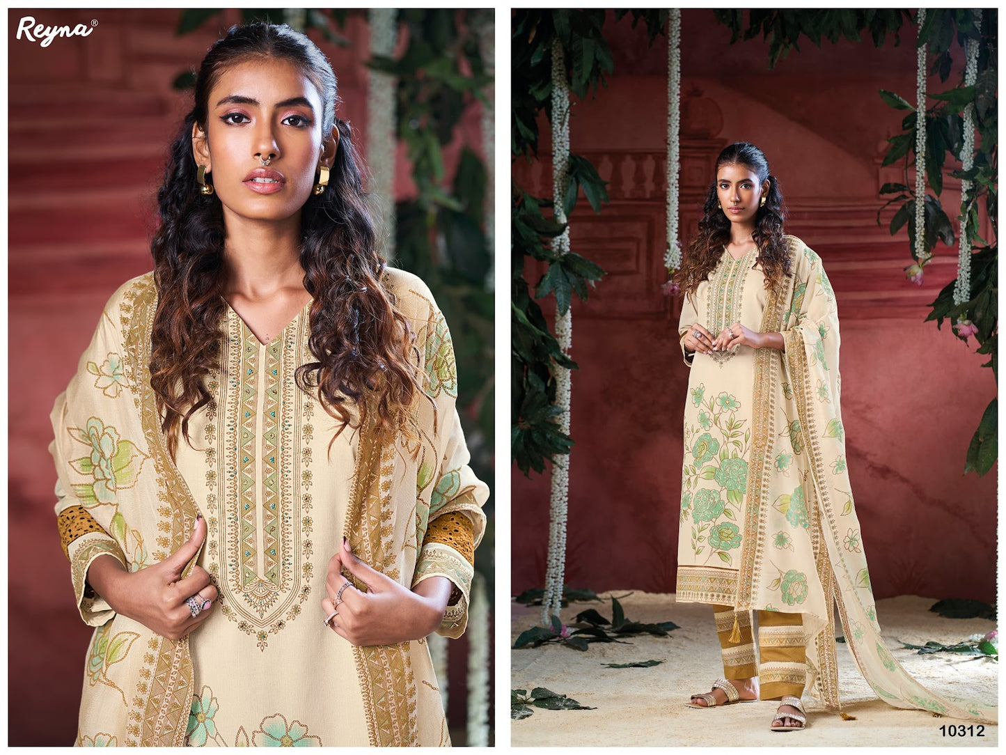 Jasmine Reyna Cotton Pant Style Suits Exporter Gujarat