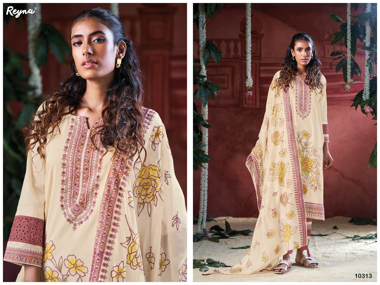 Jasmine Reyna Cotton Pant Style Suits Exporter Gujarat