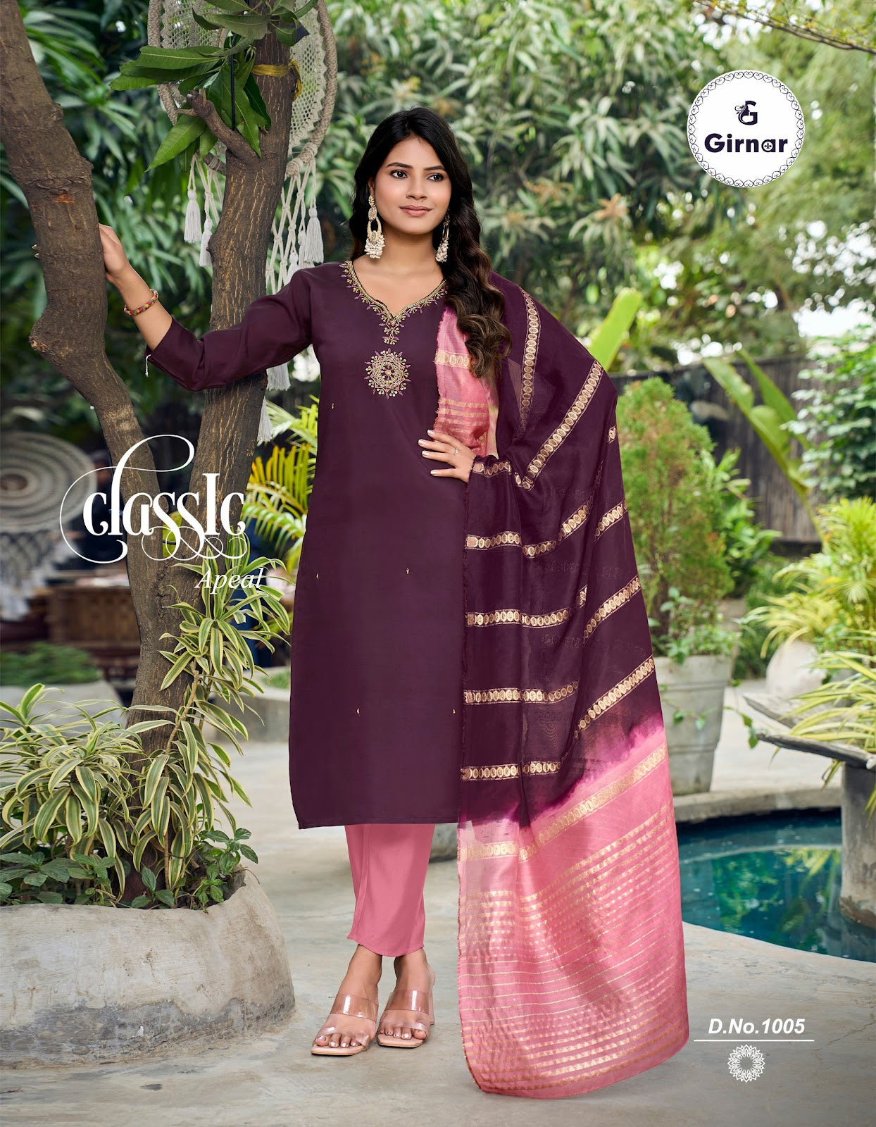 Jasmine Vol 1 Girnar Roman Readymade Pant Style Suits Exporter Gujarat