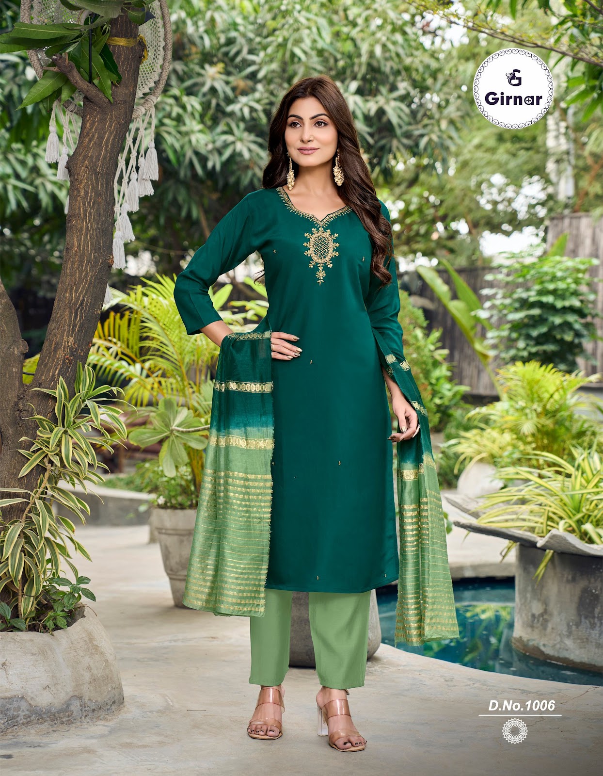 Jasmine Vol 1 Girnar Roman Readymade Pant Style Suits Exporter Gujarat