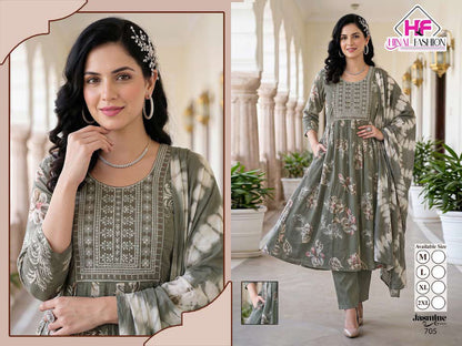 Jasmine Vol 7 Hinal Fashion Vatican Readymade Anarkali Suits Manufacturer