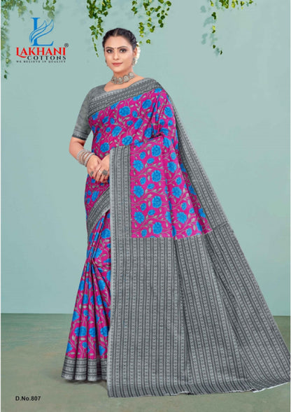 Jasmine Vol 8 Lakhani Cotton Sarees Wholesale Rate