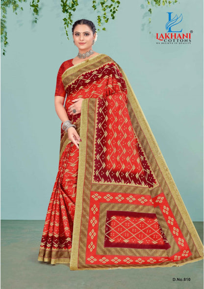 Jasmine Vol 8 Lakhani Cotton Sarees Wholesale Rate