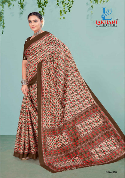 Jasmine Vol 8 Lakhani Cotton Sarees Wholesale Rate
