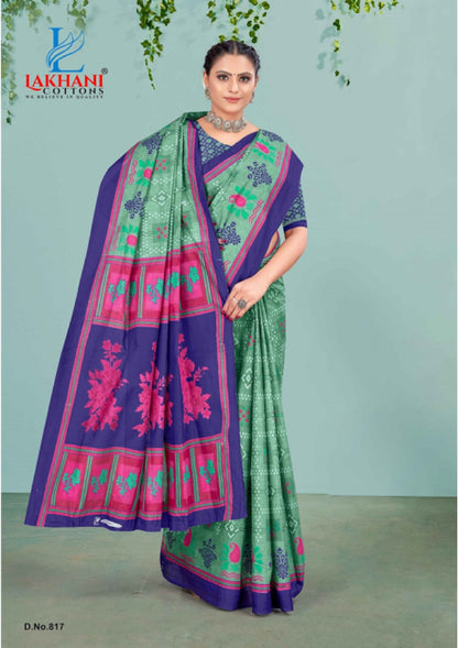 Jasmine Vol 8 Lakhani Cotton Sarees Wholesale Rate