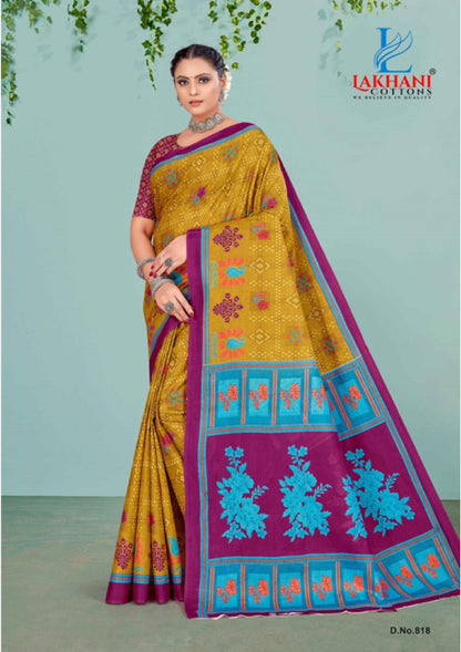 Jasmine Vol 8 Lakhani Cotton Sarees Wholesale Rate