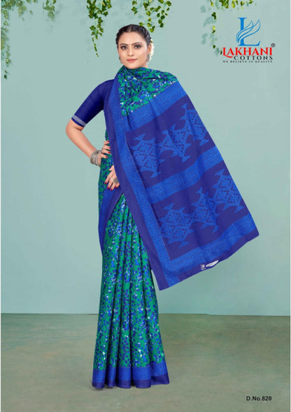Jasmine Vol 8 Lakhani Cotton Sarees Wholesale Rate