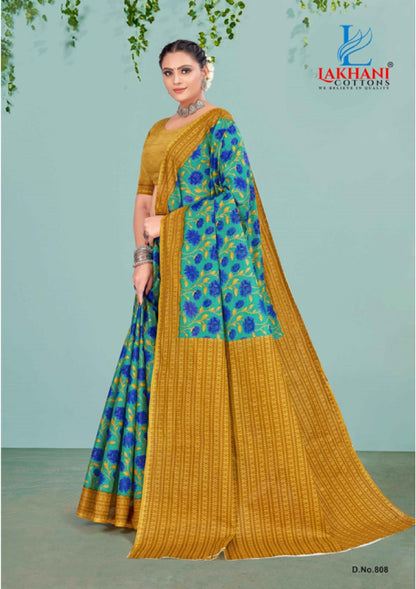 Jasmine Vol 8 Lakhani Cotton Sarees Wholesale Rate