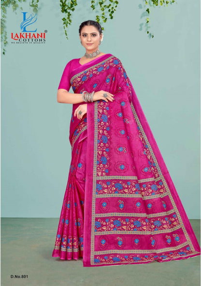 Jasmine Vol 8 Lakhani Cotton Sarees Wholesale Rate