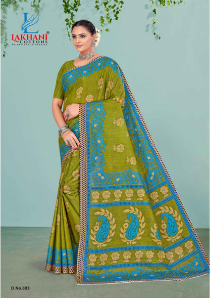 Jasmine Vol 8 Lakhani Cotton Sarees Wholesale Rate