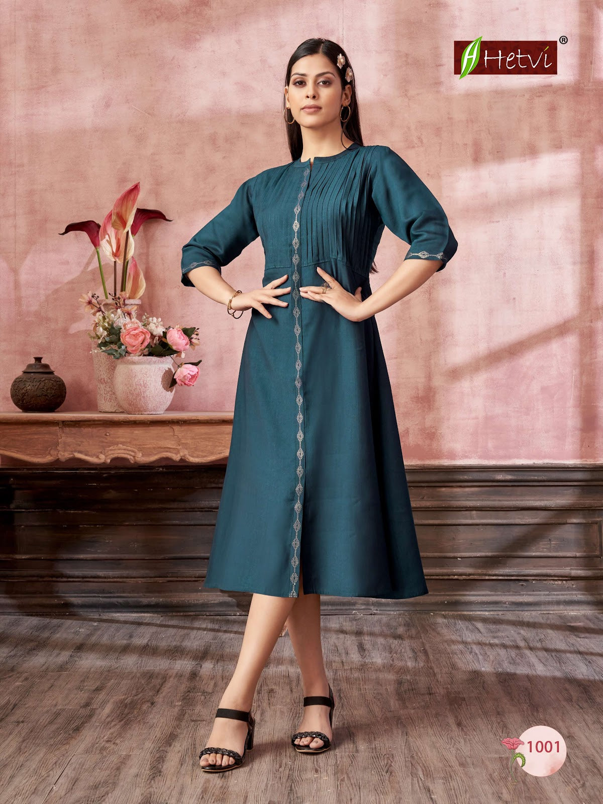 Jasoda Hetvi Vetican A-Line Kurti Supplier