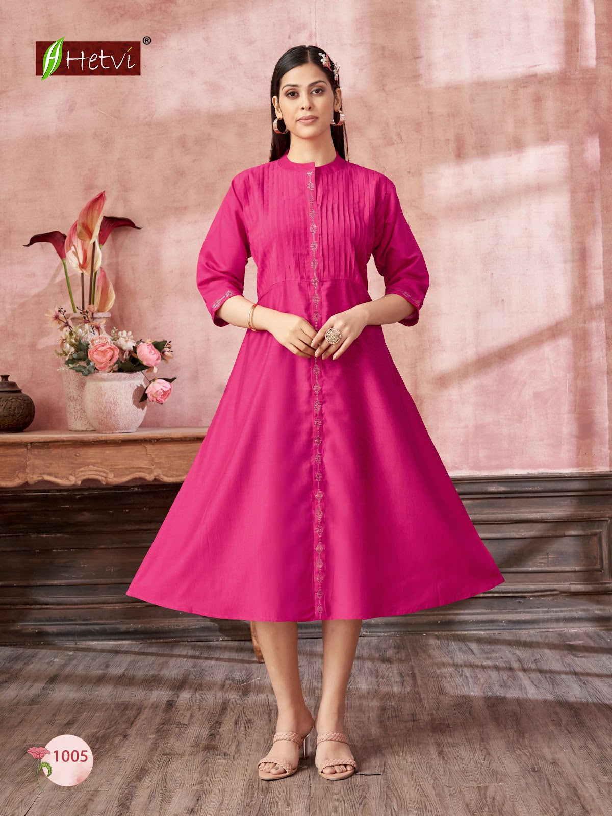 Jasoda Hetvi Vetican A-Line Kurti Supplier