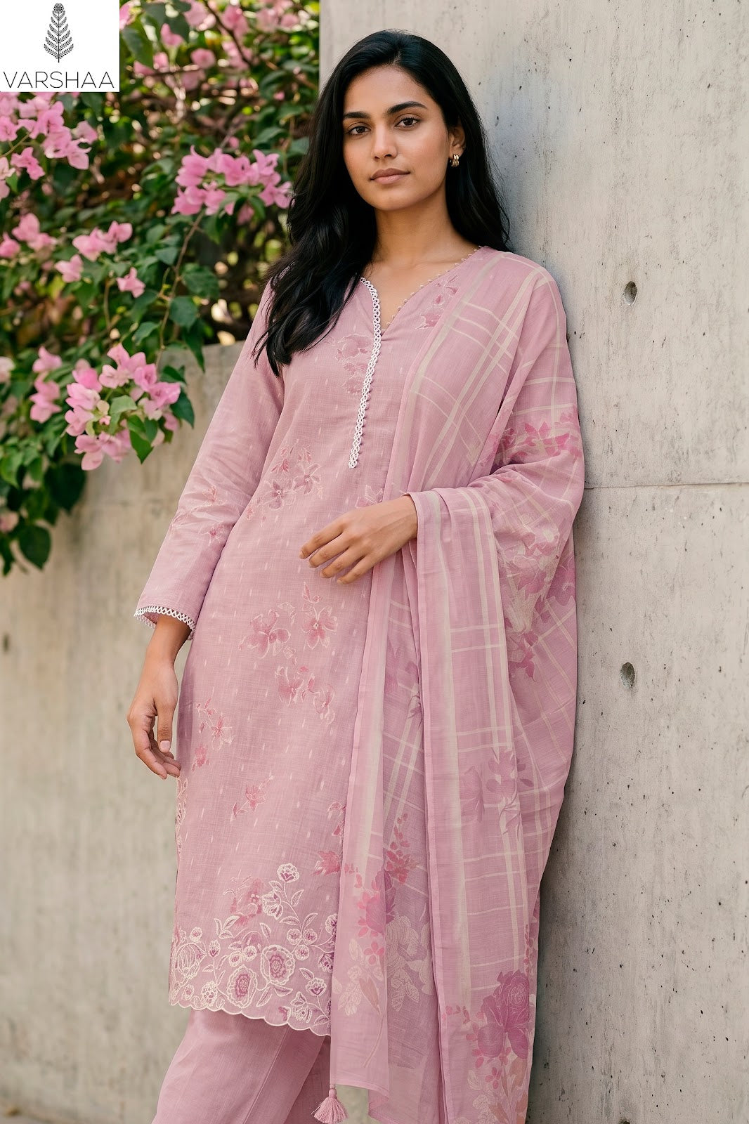 Jasper Varshaa Cotton Linen Pant Style Suits Supplier India