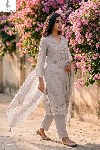 Jasper Varshaa Cotton Linen Pant Style Suits Supplier India