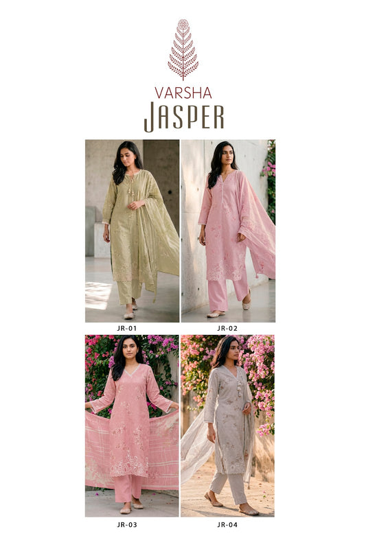 Jasper Varshaa Cotton Linen Pant Style Suits Supplier India