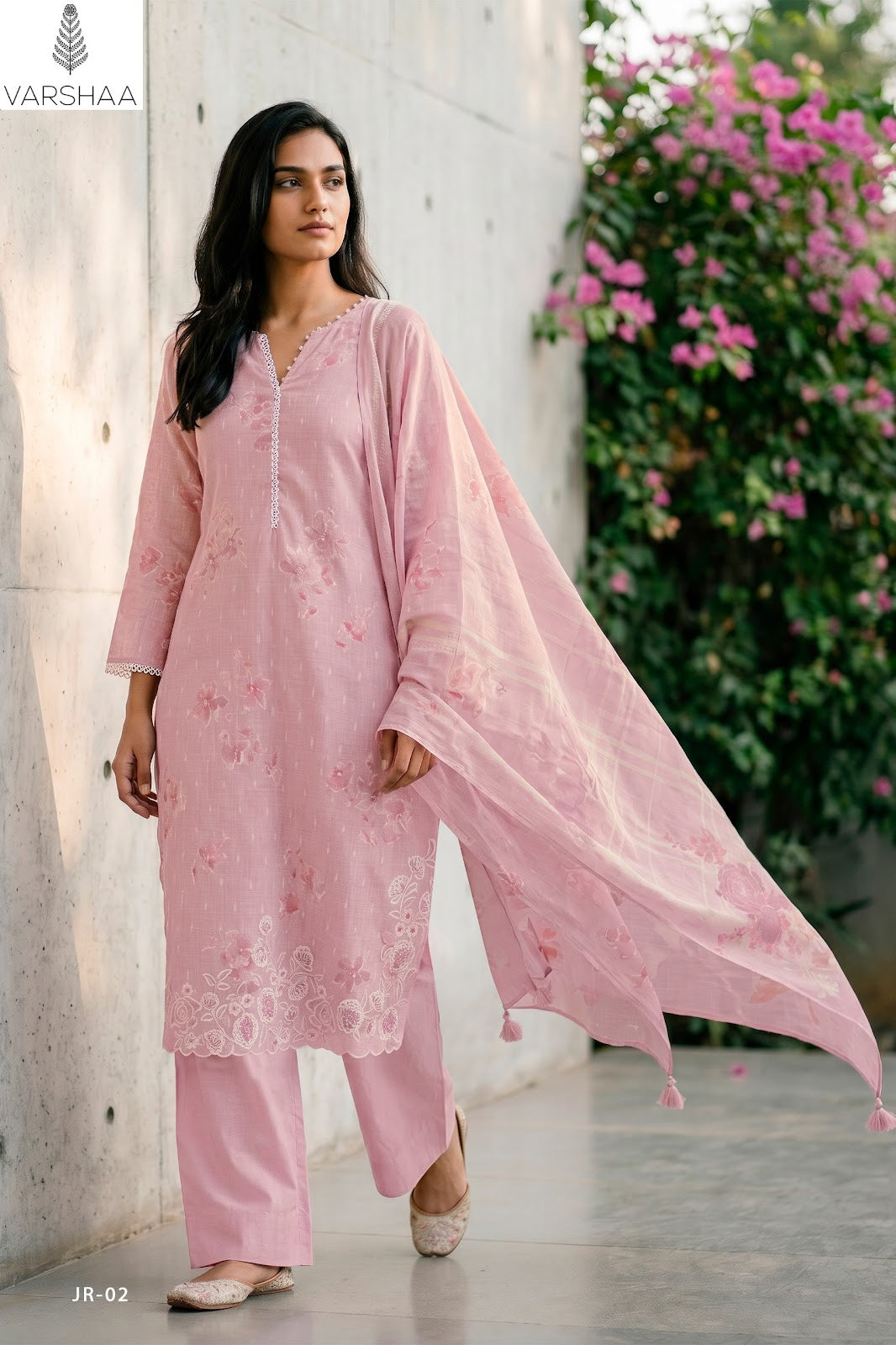 Jasper Varshaa Cotton Linen Pant Style Suits Supplier India