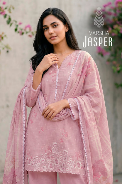 Jasper Varshaa Cotton Linen Pant Style Suits Supplier India
