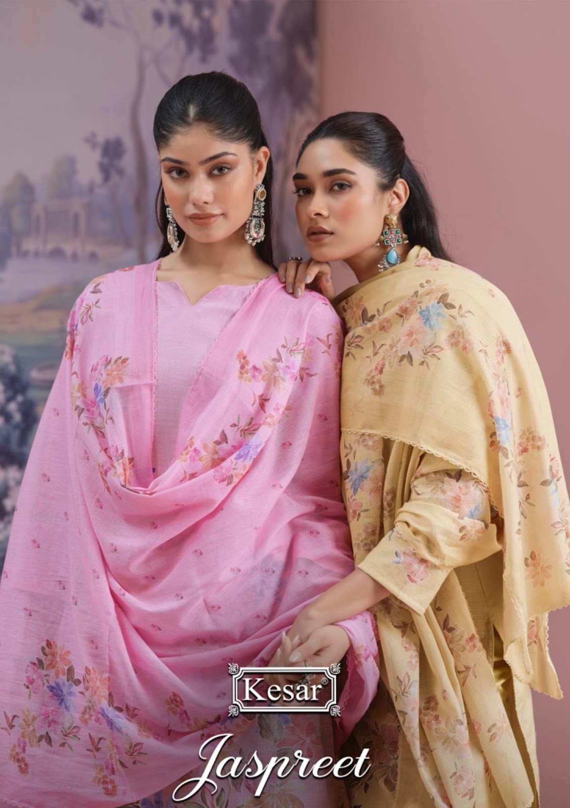 Jaspreet Kesar Lawn Cotton Pakistani Salwar Suits Wholesale