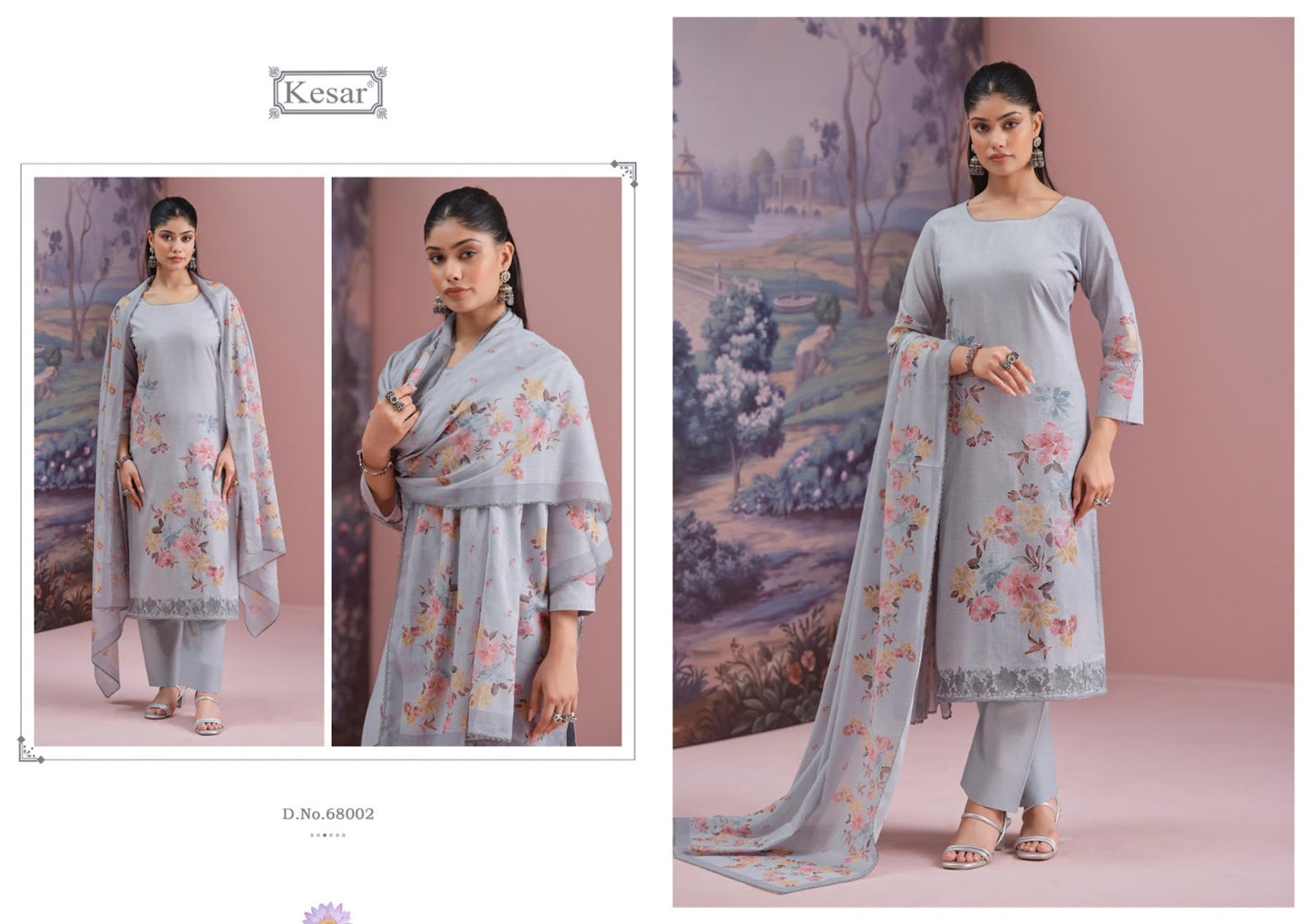Jaspreet Kesar Lawn Cotton Pakistani Salwar Suits Wholesale