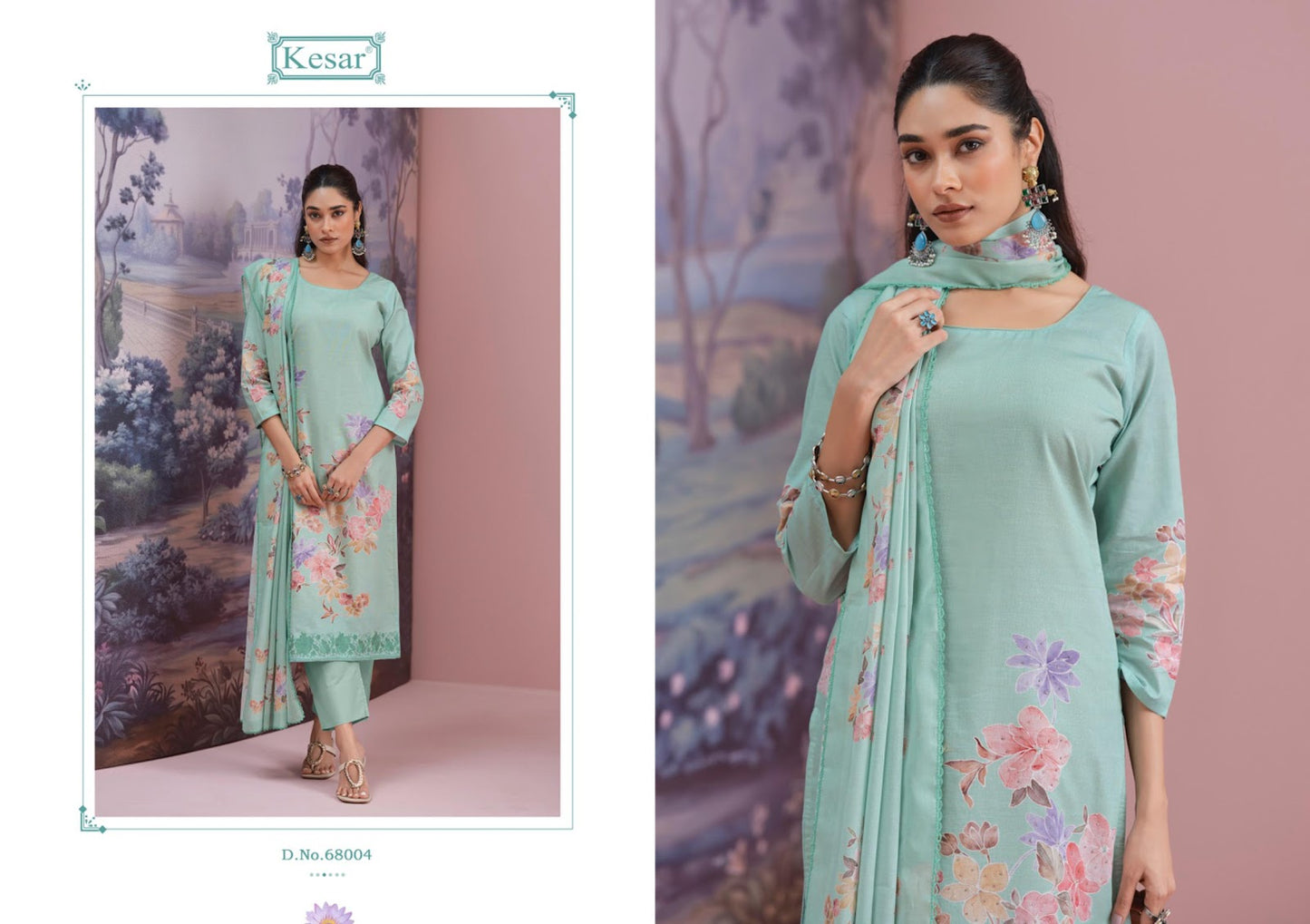 Jaspreet Kesar Lawn Cotton Pakistani Salwar Suits Wholesale