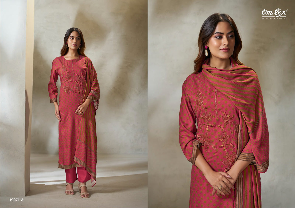 Jasrah Omtex Pashmina Suits Manufacturer Ahmedabad