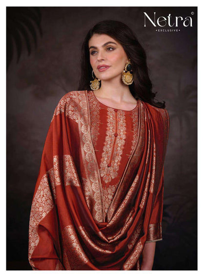 Jassi Netra Woven Silk Pant Style Suits Wholesale Price