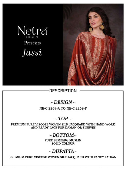 Jassi Netra Woven Silk Pant Style Suits Wholesale Price