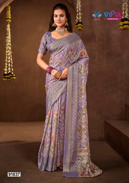 Javitri Vol 3 Vipul Brasso Sarees Exporter India