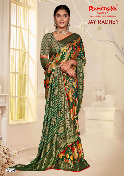 Jay Radhey Ramrasiya Georgette Sarees Wholesaler Ahmedabad