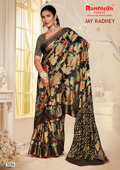 Jay Radhey Ramrasiya Georgette Sarees Wholesaler Ahmedabad