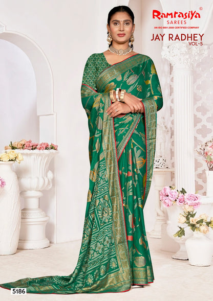 Jay Radhey Vol 5 Ramrasiya Sarees Wholesale Price