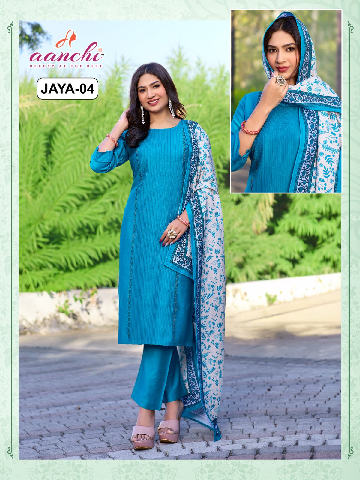 Jaya 01 To 05 Aanchi Vatican Readymade Pant Style Suits Exporter