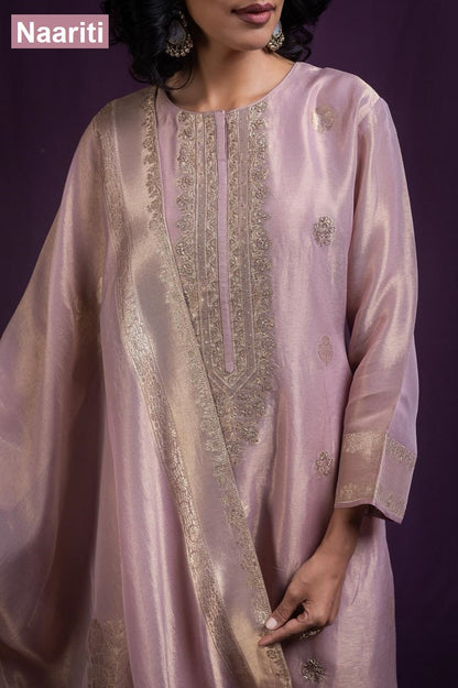 Jazal 2890 Naariti Tissue Silk Pant Style Suits Wholesaler Gujarat